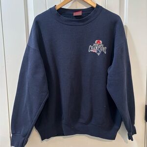 Vintage NFL Patriots AFC Champions 2003 Embroidered Crewneck Medium